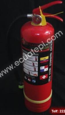 Extintores Portatiles Marca Ecuatepi:  >Polvo quí­mico seco